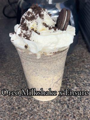 Struggling to gain weight? Try this high-calorie Oreo milkshake I made for my son using Ensure🥤Perfect for kids or anyone looking to add extra calories. @Ninja Kitchen #WeightGainJourney #EnsureRecipes #NinjaSlushy #OreoMilkshake #WeightGainTips #fyp #fypシ #fyppppppppppppppppppppppp #momtok #momhacks 