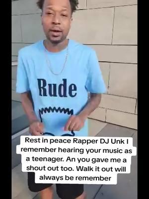 Rest in peace #djunk an thanks for the good memories hearing your music as a kid. Prayers go out to his family an #walkitout will always be remember. #rip #restinpeace #unk #hiphop #rapper #celebrities #cuts_e 