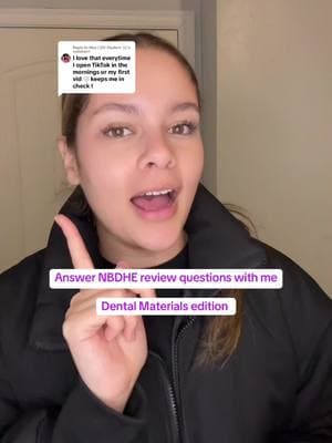 Replying to @Mey | DH Student 🦷 Dental materials is my worst subject for sure! Hopefully you guys get these right #dentalhygiene #dentalhygienestudent #dentalschool #dental #nbdhe #nbdheboard #dhboardexam 