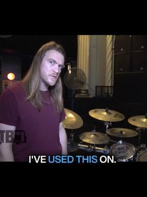 Dying Fetus' Trey Williams talks about the drum kit he uses on stage! #dyingfetus #digitaltourbus #gearmasters #drummer #metaldrummer 