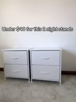 Under $40 you can get this 2 night stands ‼️‼️ #nightstand  #t#tiktokshopt#tiktokshopfindst#tiktokmademebuyitn#nightstandsf#fabricdrawersnightstand #nightstand 