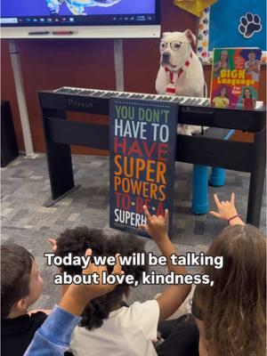 Deaf Dog Teaches Class #dogsofttiktok #dogtok #pitbullsoftiktok #deafdog #school #fypシ #fypage 