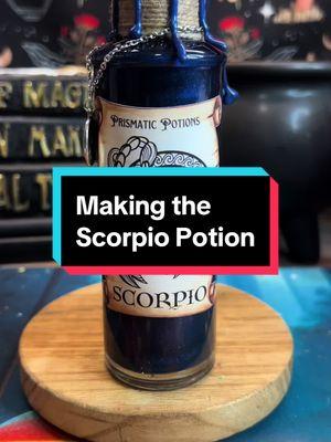 Scorpio Potion Tutorial! #zodiacsigns #scorpio #magicpotion #potions #tutorial #handmade #SmallBusiness #eyecandypigments #mesmerizing #satisfying 