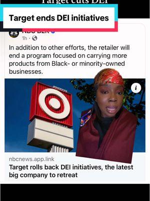 Target apparently is the latest big box retailer to bend the knee. Here are my thoughts on them rolling back their #dei initiatives  #target #dei #diversityandinclusion 