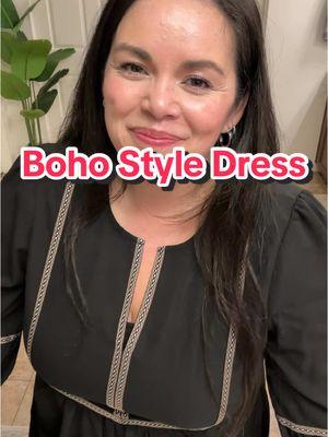 Beautiful Boho Style Dress by one of my favorite TikTok Shops. #bohodress #dressesforwomen #bohostyle #blogaboutitall 