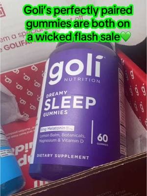 The perfect pair! And both are on flash sale today! 💚 #Goli #Ashwagandha #golisleep #golisleepgummies #SleepAid #TroubleSleeping 