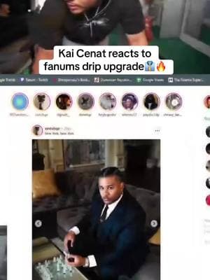 Fanum pulled up in a suit and Kai’s reaction had me WEAK 😭🔥 Who wears it better? #kaicenat #fanum #amp #dukedennis #foryou #twitch #viral #trending #live 