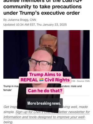 The Trump administration is aggressively rolling back protections for LGBTQ+ employees. . The president CANNOT revoke an Act of Congress nor r can he write laws. However, he CAN control enforcement of the law. . Here’s how he’s rolling back LGBTQ rights: 1. Ended DEI programs at the federal level. 2. Ordered the AG to reverse application of Bostock v Clayton County (2020), which prohibits discrimination based on sexual orientation and gender identity. 3. Placed a veteran anti-civil rights lawyer in charge of the EEOC. Things are changing FAST. We still have most of the civil rights we had when this week began, but I’ll be keeping you in the loop. #civilrights #Pride #knowyourworth #laborlaw #legalnews #selfesteem #work 