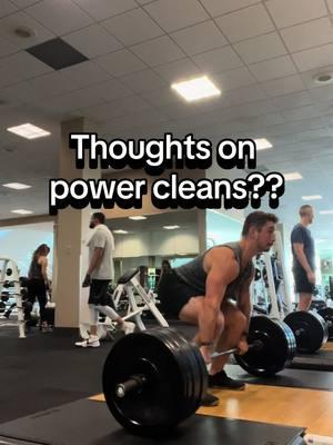 Thoughts on cleans??? Beneficial or not? What is you power clean max? #clean #powerclean #sprinting #speedcoach #athletetraining #speed #power #strength #gymstandards 