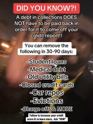 Say “LETTERS” for my help & access to my guide📈 I have the ENTIRE step by step proven method to help you properly & legally dispute any items you dont agree with on your credit reports 📈  Results vary based on what kind of debt you are disputing, but most START seeing removals in just 30 to 90+ days. #credit #creditrepair #credittips #invest #debt #financial #finance #financialliteracy #fixyourcredit #609letters #credit_swagga