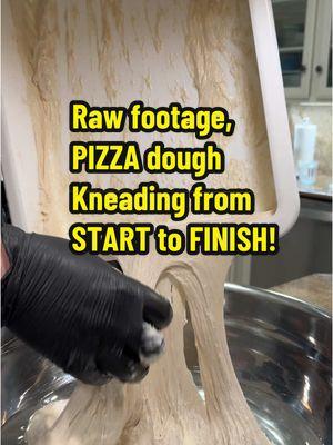 Pizza dough kneading from start to finish with Poolish recipe or sourdough starter recipe. Pizza dough starter. #pizzadough #poolish #homemadepizzadough #diypizzadough #bestpizzqdoughrecipe #pizzadoughfromscatch #pizzarecipes#pizzadoughstarter 