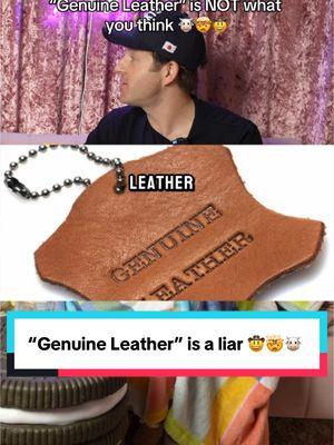 Do you know what “genuine leather” actually means?! Why am I still excited to get it even if it’s not being genuine with me? lol #leather #genuineleather #redleather #yellowleather #cow #moo #trivia #cowboy #fyp 