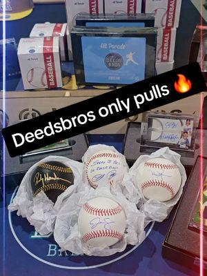 Best baseball breaks on tiktok.  Come see for yourself! #deedsbros #baseball #MLB #autograph #sportscards #cardcollector #baseballbat #TikTokLIVE #TikTokShop #lethimcook 