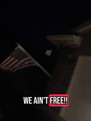 She talking bout she never got around to taking it down when she got the house. ???? WE ARE BLACK!!!! TAKE THIS DOWN!!!😭😭  #amerikkka #notfree #fyp #leavemealone 