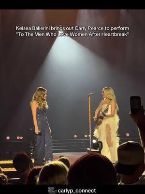 So proud of these women. #kelseaballerini #carlypearce  🎥: carlyp_connect on X. @Kelsea Ballerini @Carly Pearce 