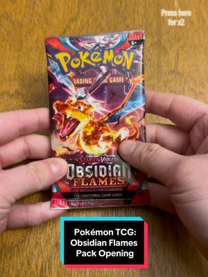 Ripping another pack of Pokémon Scarlet & Violet Obsidian Flames! #pokemon #pokémon #pokemontcg #charizard #pokemoncards #pokemoncollection #charizardex #pokemoncardsopening #charizardcard #promocard #pokemonpromocards #pokemonfan #pokemoncollector #pokemoncardcollector #pokemoncard #obsidianflames #pokemonobsidianflames #packopening #pokemonpackopening #pokemoncommunity #pokemontiktok 