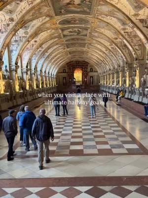 ✨Definite hallway goals 🙌 🙌 The grand hallways at the Munich Residenz along with the decor of the Renaissance-era makes an incredible must see when in Germany 👉Once home to Bavarian monarchs, this stunning palace showcases lavish halls and a dazzling Treasury filled with royal jewels. I would suggest buying your tickets online but just know even with that you may still have to wait in a line. 📍In the heart of Munich Tickets: €9 (adults) Open year-round #munichresidenz #munichtravel #germanytravel #munich #munichresidence #munichgermany #visitgermany #bucketlisttravel 