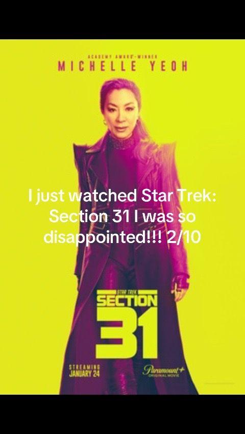 Honestly this should have never been made into a movie! It was so bad!!! Ugh!!!! 2/10 #startrek #startreksection31 #fyp 