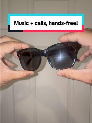 Imagine sunglasses that let you take calls, play music, and snap pics-all hands-free. These are next-level. #smartglasses #techstyle #handsfreelife #tiktokfinds #cooltech 