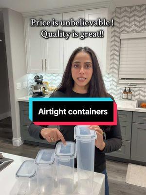 Airtight containers for pantry #pantryorganization #airtightcontainers #foodgradecontainer #fyp #punjabi #airtightfoodstoragecontainers @RefinedLiving 