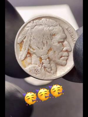 First roll hunted buffalo nickel 🦬 1928 S 😎 #Coinhunting #rollhunting #nickels #buffalonickel #buffalo #2024 #fyp #foryoupage #letsgo 