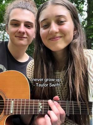 we couldn’t find the comment but to whoever asked for this song this one’s for u 🫶 #jakeandshelby #musicduo #taylorswiftcover #nevergrowup 