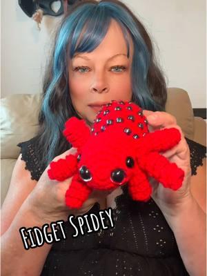 This was a pattern test for “Jewel the Night Weaver” from @Naughty Knotts From Dee Today is pattern release day! I want to make 100, lol. It is so fun to crochet and a very quick make. The beads spin and the legs can be played with too. #fidget #fidgettoys #fidgettoy #fidgets #asmr #asmrsounds #crochet #crochetfidget #crochetfidgettoy #crochetfidgets #adhd 