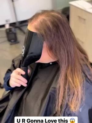 AMAZING female hair system fit-in! #hair #hairtok #haircut #hairsystem #hairstyle #toupee #hairreplacement #hairunit #menshair