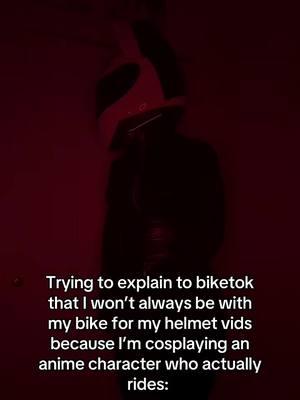 For some reason my Celty cosplay  triggers biketok and it’s exactly why I refuse to merge biker/cosplay content on my page. The cosplay community LOVES it tho 💃 #celtycosplay #celtysturluson #celtysturlusoncosplay #durarara #durararacosplay #cosplay #xyzbca #fyp #biker #bikergirl #animecosplay #gsxr 