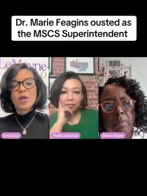 Join @Theryn C. Bond and @Debra Sigee as they discuss the recent dismissal of Dr. Marie Feagins as #MSCS Superintendent and share their insights on a potential state takeover of the school system.  Don’t miss the full conversation—subscribe to the Ena Esco YouTube channel now via the link in bio!  #EducationMatters #MSCSLeadership #StateTakeover #MemphisEducation #PodcastConversations #VerballyEffectivePodcast #Memphis #YouTube