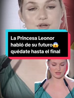 La Princesa Leonor habló de su futuro en su discurso de los Premios Princesa de Girona #princesaleonor #realeza #infantasofia #españa #leonordeborbon #futuro #discurso #familiareal #infantasofia #reinaletizia 