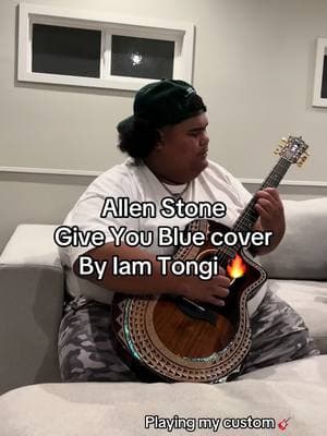 Allen Stone - Give You Blue cover By Iam Tongi @Iamtongi 🔥 playing my custom 🎸 - always love catching these moments! #iamtongi #fyp #allenstone @Allen Stone #hawaii #taylorguitar 