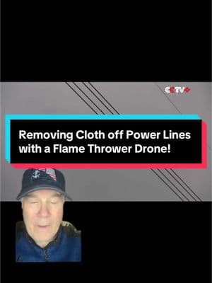 PROBLEM: Cloth wrapped around power lines. SOLUTION: Flame Thrower Drone! Drone gets in close and burns the cloth right off the lines. Never seen anything like this before! #aviation #avgeek #pilot #pilotlife #aircrew #drone #fire #airport #takeoff #landing #flight #fly #flying #sky #photo #photography #video #videoviral 