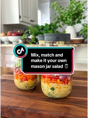 Tired of soggy salads? Mason jar salads are here to save the day 🫙 Layer your way to fresh, delicious meals that fit your busy lifestyle. Whether it’s my Ultimate Salad Bowl in a jar or your own creation, this prep method makes healthy eating easy, quick and totally satisfying 💚 Ready to give it a try? Head to ThatSaladLady.com for full recipes and tips 🥗 #ThatSaladLady #MasonJarSalads #HealthyEating #MealPrepMadeEasy #SaladGoals #QuickAndHealthy #EasyMealPrep #FreshAndFlavorful #HealthyLifestyleTips #GrabAndGoMeals #EatTheRainbow #SimpleSalads #MealPrepInspo #HealthyMealIdeas #SaladLover 