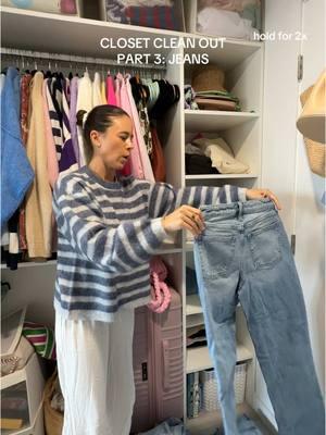 Closet clean out part 3 jeans and Jean shorts !! #cleaningtiktok #cleanwithme #organizetok #closetcleanout #denimcollection #jeanshorts #jeans 