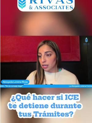 🚨 ¿Te preocupa qué puede pasar si estás en trámites y te detiene inmigración? Si ya fuiste a tus huellas, es importante saber que tu caso sigue activo y tienes derechos. 📍 Ayudamos a clientes en todo EE.UU. 📞 ¿Tienes preguntas? ¡Estamos aquí para ayudarte! ☎️ - Nacional: (844) 37-RIVAS #Inmigracion #Immigration #RivasAssociates #abogadaLorena #RivasyAsociados #AbogadaDeInmigración #DerechosMigratorios #AyudaLegal #SueñoAmericano #immigrationlaw #Inmigración #abogada #Inmigración #abogadadeinmigracion #TrámitesMigratorios ⚠️ Los resultados pueden variar de un caso a otro. Se requiere una consulta detallada para determinar si usted califica para nuestros servicios. Tenga en cuenta que hay diversas tarifas de presentación dependiendo de las aplicaciones que enviamos al USCIS, las cuales deben pagarse por separado. Nuestra tarifa solo cubre los honorarios por nuestra representación legal. No prometemos ni garantizamos resultados específicos, ya que cada caso es único. Esta información tiene propósitos educativos y no debe interpretarse como asesoría legal. Se recomienda a los clientes buscar consejo personalizado para su situación. ⚠️