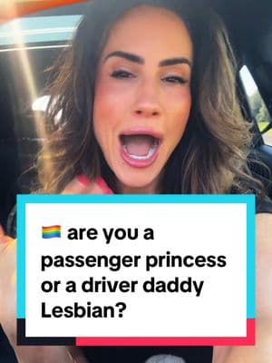 🌈 so are you a passenger princess or a driver daddy? 🏳️‍🌈 What kind of lesbian are YOU? #wlw #passengerprincess #agegap #agegaprelationship #agegapromance #agegapcouple #agegaplesbians 