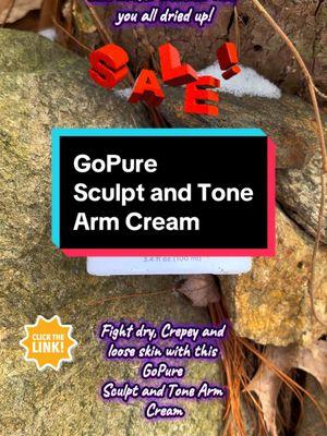 This stuff works great!  It has improved the elasticity of my skin tremendously!  @Gopure #gopurebeauty #gopure #gopuresculptandtonearmcream #armcream #skincream #lotion #sculptandtone #dryskin #toningcream #tiktokshopjumpstart #tiktokshopjumpstartsale #tiktokshoploveatfirstfind #tiktokshopblackfriday 