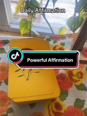 One of the most powerful affirmations! Decks are available for purchase in my Etsy shop! #dailyaffirmations #powerfulaffirmations #manifesting #healyourself 