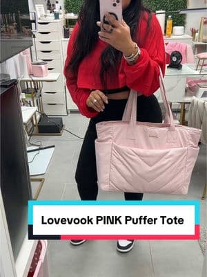 #lovevook #pink #totebags #workbag #travelessentials #valentinesdaygift #puffertotebag 