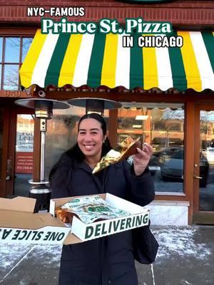 The famous NYC pizza has made its way to Chicago?!🍕 Which one do you want to try first? (🎥: @Cailynn | Chicago+Food+Life  / 📍 @Prince Street Pizza  ) #ChicagoPizza #Chicago #ChicagoFoods