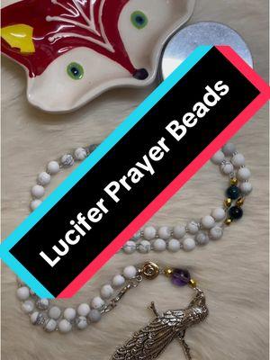 Prayer Beads for Lucifer (available) #pagan #witch #infernals #prayerbeads #lucifer