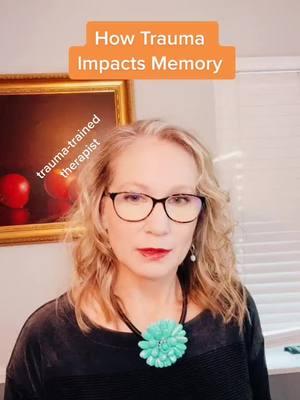 How trauma impacts memory. #traumabra #traumatherapist #traumaresponse 