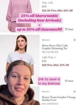 no codes needed for these deals, everything will apply automatically💞 @abercrombie #AbercrombiePartner #AbercrombieDiscounts #AbercrombieSale #ValentinesDay #greenscreen 