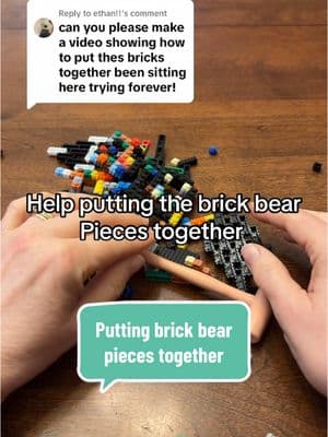 Replying to @ethan!! Help building brick bear. Hope this helps you!  #microbricks #brickbear #brickbuilding #winktoys 