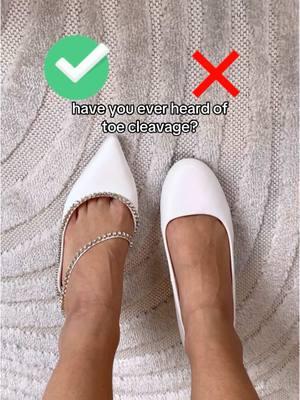 Toe cleavage: YAY or NAY? What do you think? 👀 #bellabelleshoes #weddingshoes #shoetips #heelhack #toecleavage #heels #stilettoheels #bridetobe #tips #hacks 