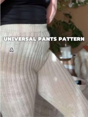 The Universal Pants Pattern is HERE! 🎉 Customize to your size, style, and stitch—grab it now! 🧶👖 #maecrochets #universalpants #crochetpants #crochetpattern #knitpants #knitpattern