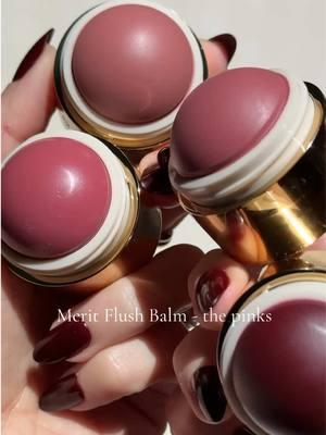 Last swatches that include the pinks in the Merit Flush Balm line. #meritbeauty #meritflushbalm #creamblush 