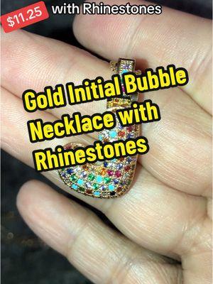 This Bubble Inital Necklace with Rhinestones by @Funsanny Jewelry here on the @TikTok Shop 🇺🇸 is just too cute! It’s on sale for $11.25 for two necklaces! #necklace #bubbleinitialnecklace #bubblenecklace #initialnecklace #initialbubblenecklace #goldnecklace #goldnecklaces #necklaces #goldinitialnecklace #goldbubbleletternecklace #bubbleinitialnecklace #letternecklace #letternecklaces #bubbleletternecklace #fyp #fypシ゚viral #foryoupage #TikTokShop  #tiktokshopfinds #sales #sale #tiktokshopsale #tiktoksale #tiktoksales #tiktokshopsales #tiktokshopping #tiktokshopdeals #affiliate #affiliatetiktok #affiliatetiktokshop #tiktokaffiliate #tiktokshopaffiliate #affiliates #tiktokshopaffiliates #brandedcontent #creatorsearchinsights #tiktokmademebuyit  #tiktokshopmademebuyit #showcasemademebuyit #showcase #myshowcase #giftguide #tiktokshopmostloved #ttsdelightnow #seasonalgems #lovelanguage #tiktokshopjumpstartsale #tiktokshopjumpstart #rhinestonenecklace #rhinestonesnecklace #necklacewithrhinestone #funsannyjewelry #jewelry #jewelrytiktok #jewelrytok #tiktokjewelry #tiktokshopjewelry #jewelrytiktokshop #gold #goldjewelry #goldjewelryaesthetic 