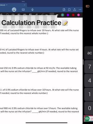 Med calc practice, follow my nursing page @/kennthenurse 👩🏽‍⚕️🩵 hope yall enjoy! #nursingstudent #futurenurse #nursingschool #fyp #fypシ #dosage #studentnurse #bsn 